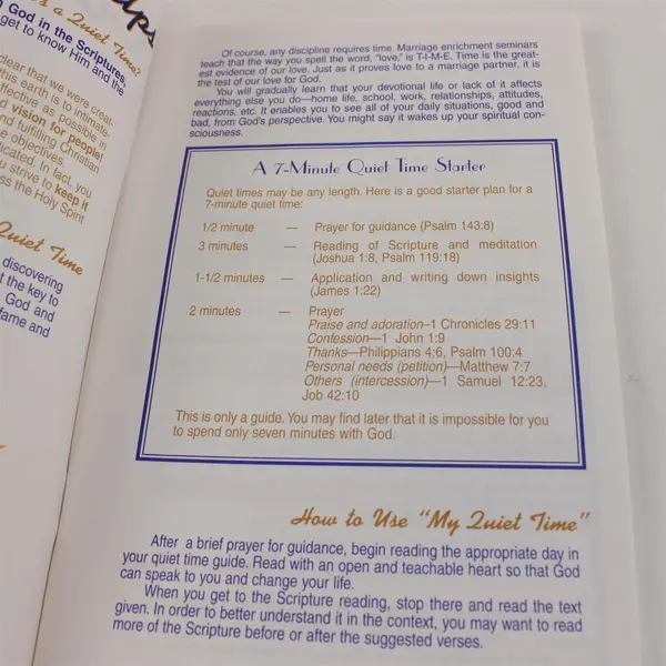 My Quiet Time Daily Devotional Guides Series L 1998 PB Student Discipleship