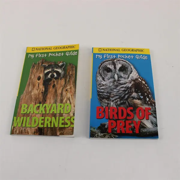 National Geographic Lot of 2 PB Birds of Prey & Backyard Wilderness 2003