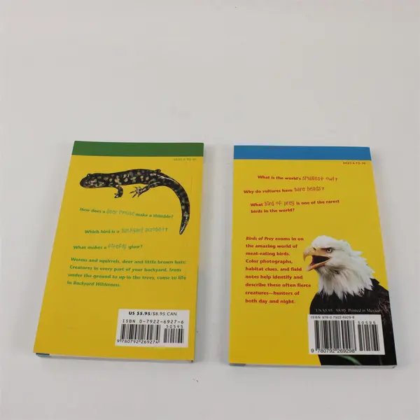 National Geographic Lot of 2 PB Birds of Prey & Backyard Wilderness 2003