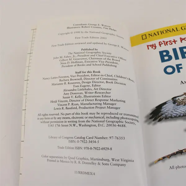 National Geographic Lot of 2 PB Birds of Prey & Backyard Wilderness 2003