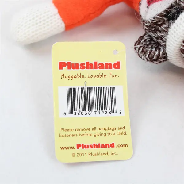 NWT Plushland Oregon Beavers Orange Sock Monkey Plush Keychain Clip