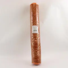 Simply Autumn Sparkly Orange Decorative Mesh 21 in x 30 ft NEW