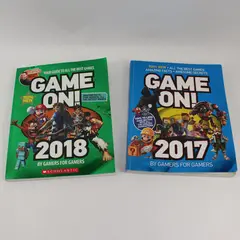 Lot of 2 Game On! Annual Books 2017 & 2018 by Gamers for Gamers PB 