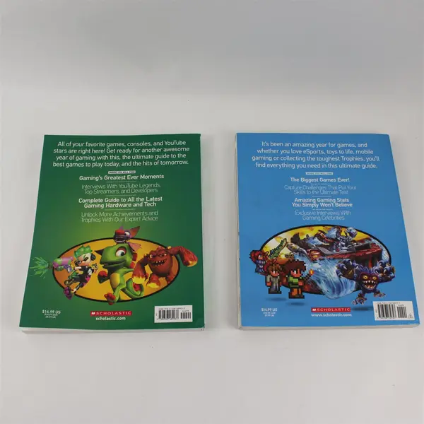 Lot of 2 Game On! Annual Books 2017 & 2018 by Gamers for Gamers PB 
