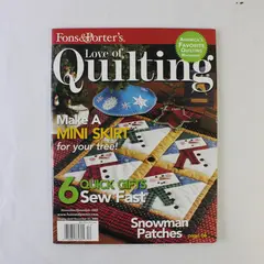Fons & Porter's Love of Quilting Magazine Nov/Dec 2005 Patterns Techniques 