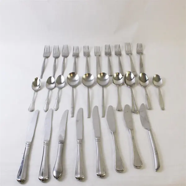 Mixed Lot of Silverware - 10 Forks, 10 Spoons, 8 Knives
