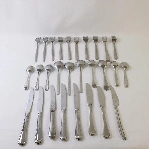 Mixed Lot of Silverware - 10 Forks, 10 Spoons, 8 Knives