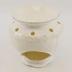 Yankee Candle 1071691 Vintage White Porcelain Tart Candle Warmer