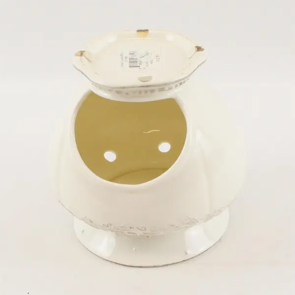 Yankee Candle 1071691 Vintage White Porcelain Tart Candle Warmer