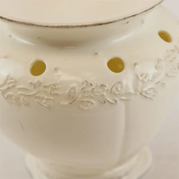 Yankee Candle 1071691 Vintage White Porcelain Tart Candle Warmer
