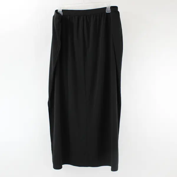 Worthington Solid Black Maxi Skirt Women's Size 2X