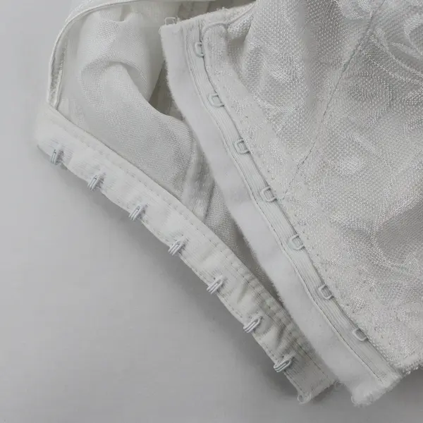 Just My Size White 42DD Unlined Wireless Bra Scroll Leaf Design