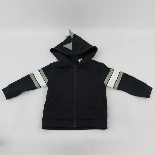 Tommy Bahama Navy Green and White Dinosaur Zip-Up Hoodie Baby's Size 18M