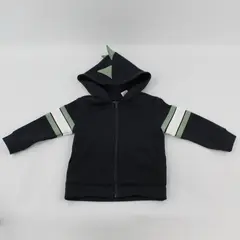 Tommy Bahama Navy Green and White Dinosaur Zip-Up Hoodie Baby's Size 18M