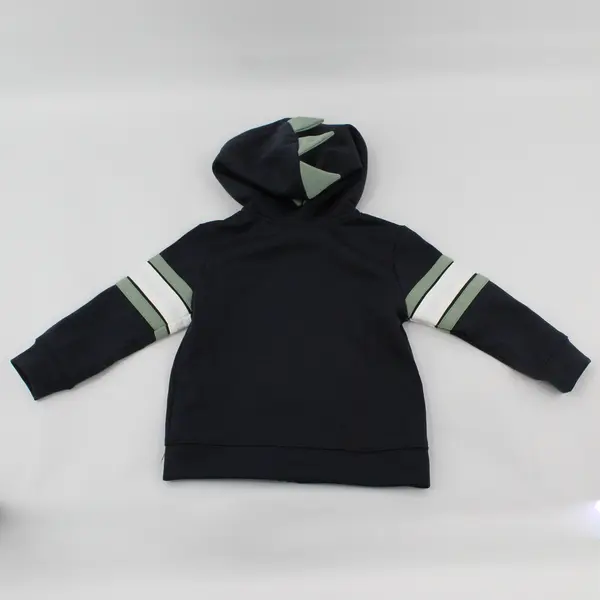 Tommy Bahama Navy Green and White Dinosaur Zip-Up Hoodie Baby's Size 18M