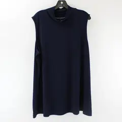 Susan Graver Modern Essentials Navy Tank Top 2X