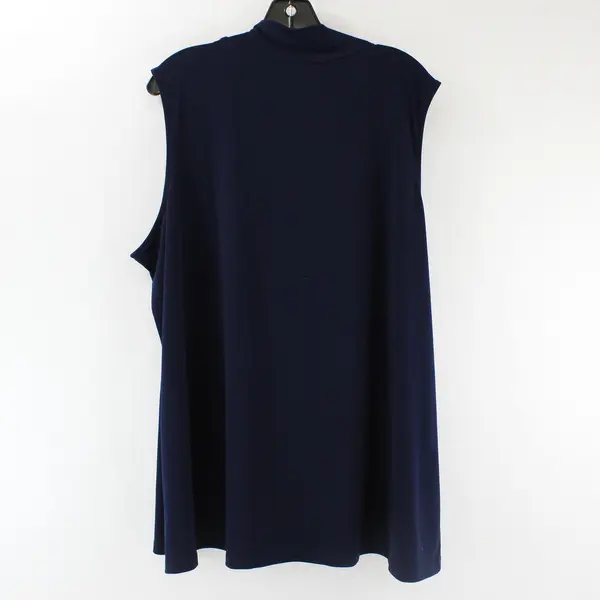 Susan Graver Modern Essentials Navy Tank Top 2X