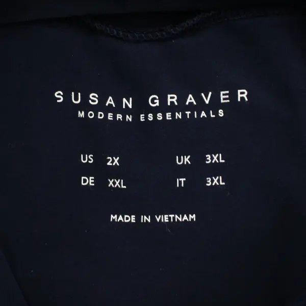 Susan Graver Modern Essentials Navy Tank Top 2X