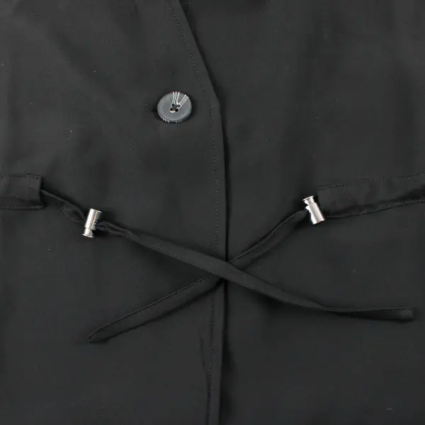 Wynne Layers Black Button Wrap Blouse Women's Plus Size 3X