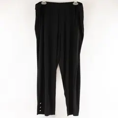 Dennis Basso Women's Size 1XP Black Wide Leg Crop Pants