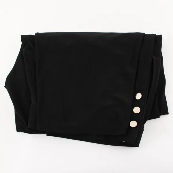 Dennis Basso Women's Size 1XP Black Wide Leg Crop Pants