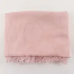 Coach Light Pink Shawl F54248 Fringe Wool Viscose Wrap Scarf