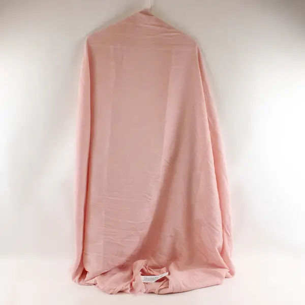 Coach Light Pink Shawl F54248 Fringe Wool Viscose Wrap Scarf