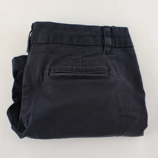 Tommy Hilfiger Womens Navy Chino Shorts Size 8 Classic Casual Cotton Blend