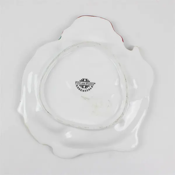 Fitz and Floyd Essentials Snowman with Broom Ceramic Plate 9"
