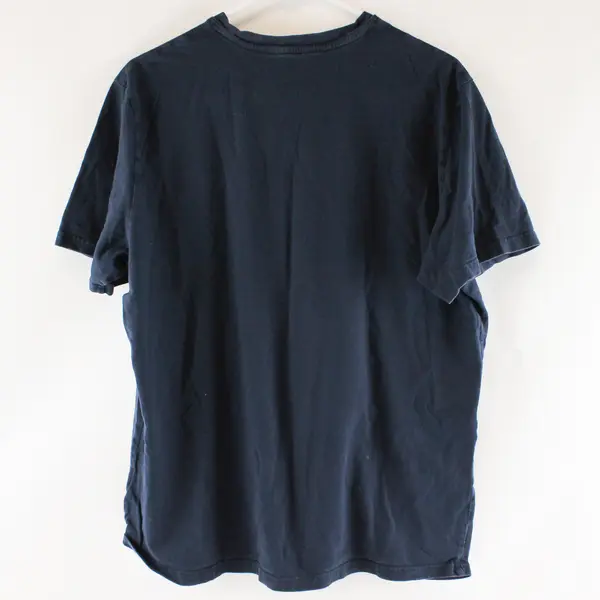 Nautica Sleepwear T-Shirt Men's Large Navy Blue Short Sleeve Crew Neck Cotton