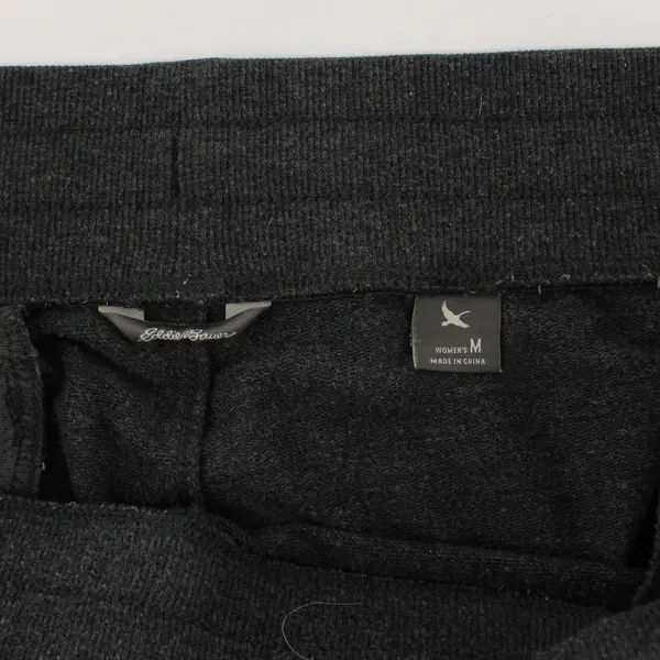 Eddie Bauer Sweatpants Women's Medium Gray Tapered Jogger Drawstring Pull On
