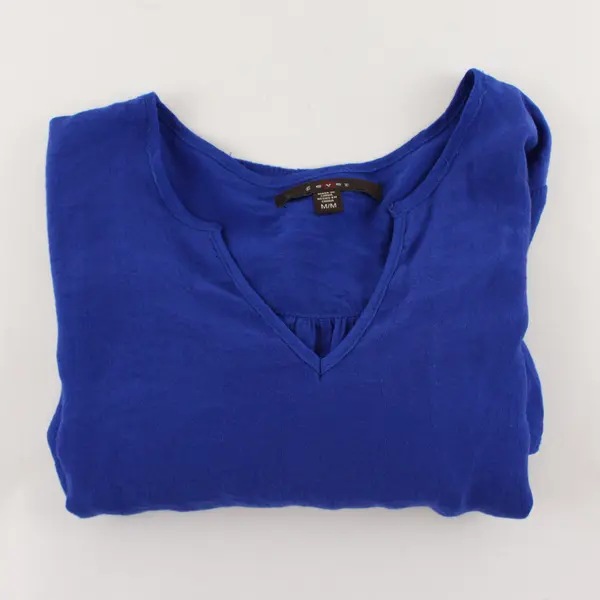 Fever Women's Blouse Size Medium Royal Blue Top