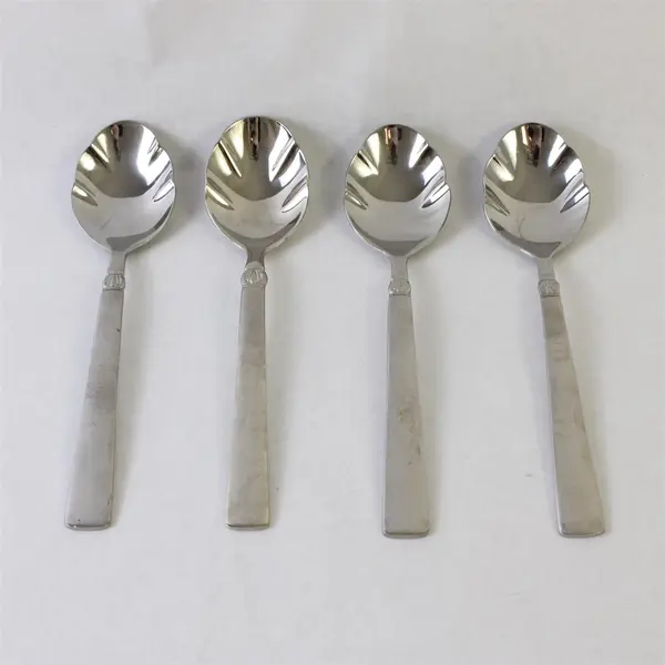 Lot of 4 Reed & Barton Sanderling 18/10 Stainless Sugar Spoons
