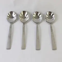Lot of 4 Reed & Barton Sanderling 18/10 Stainless Sugar Spoons
