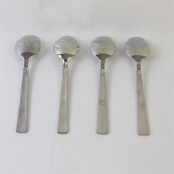 Lot of 4 Reed & Barton Sanderling 18/10 Stainless Sugar Spoons