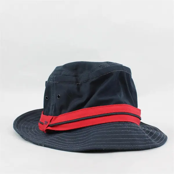 Totes Navy Red Bucket Hat One Size Pre-Owned