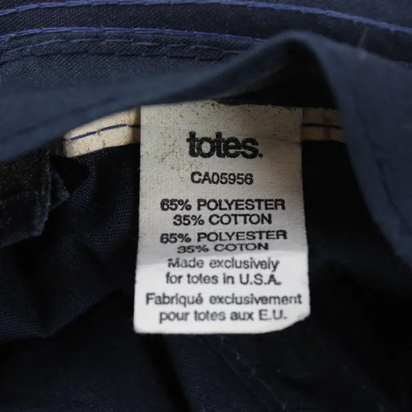 Totes Navy Red Bucket Hat One Size Pre-Owned
