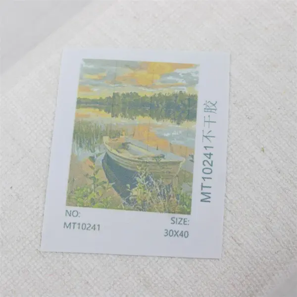 Lot of 3 Nature Scene Folded Paint by Number Canvases 30x40