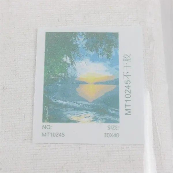 Lot of 3 Nature Scene Folded Paint by Number Canvases 30x40
