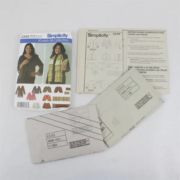 Simplicity Khaliah Ali Collection 4349 Pattern 2005 BB M-XXL Uncut