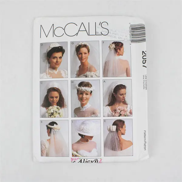 1999 McCall's Pattern 2057 Women's Bridal Veils One Size UNCUT