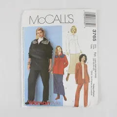 2002 McCall's Pattern 3765 Women's Shirt Skirt and Jeans Size RR 18W-24W UNCUT