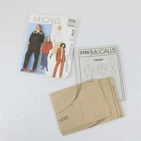 2002 McCall's Pattern 3765 Women's Shirt Skirt and Jeans Size RR 18W-24W UNCUT