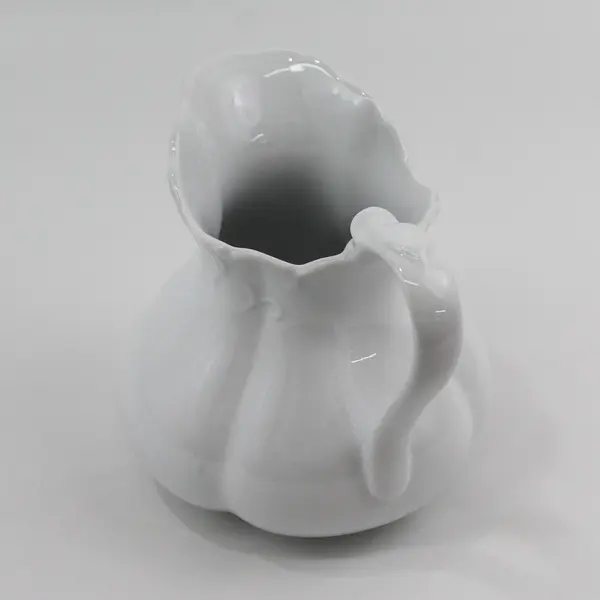 Freddi Ceramics White Porcelain Pitcher China 5"