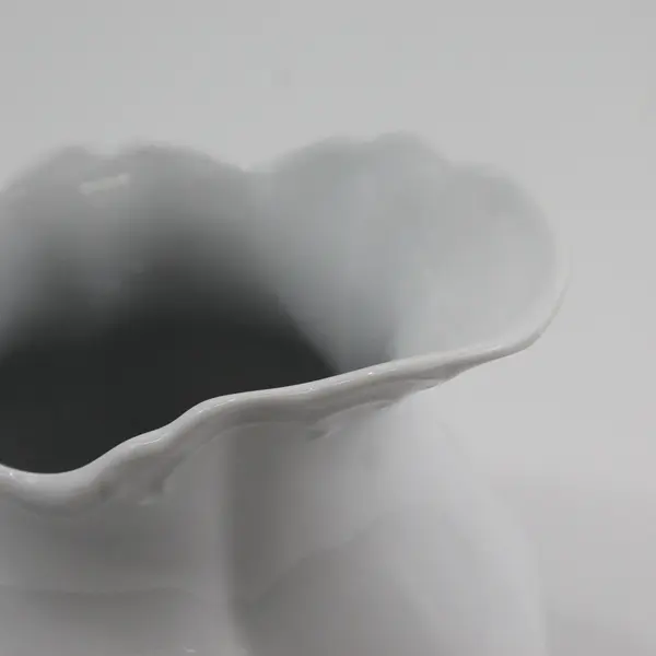 Freddi Ceramics White Porcelain Pitcher China 5"