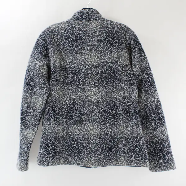 Royal Robbins Women's M Grey/Blue Wool Blend Snap Button Up Jacket