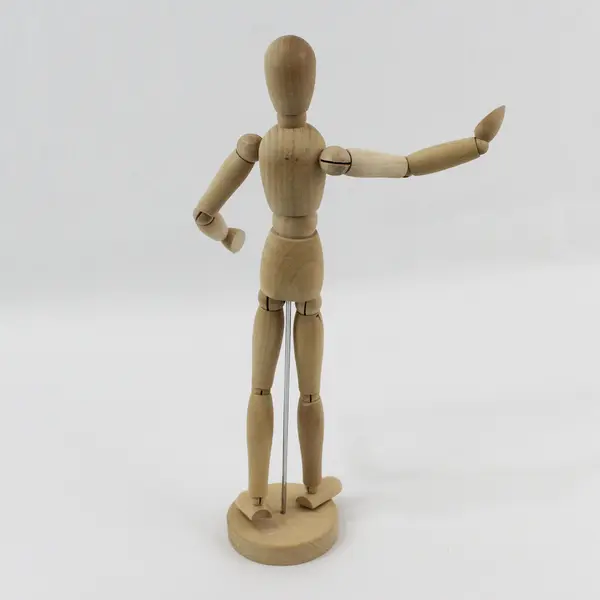 IKEA GESTALTA 21576 Wooden Poseable Artist Mannequin Figure w/Base 13in