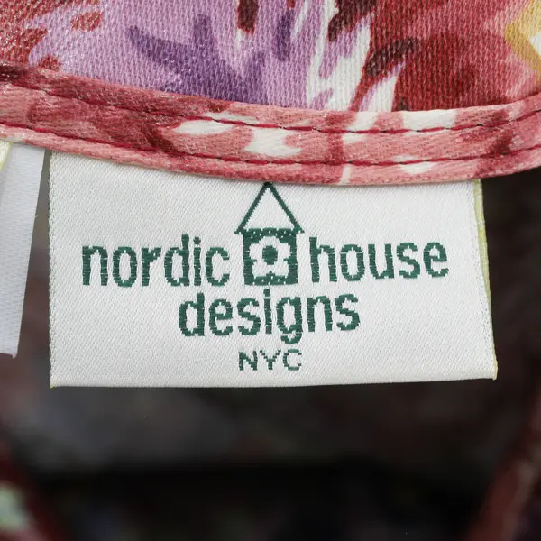Vintage Nordic House Designs NYC (L-XL) Coated Cotton Floral Rain Jacket