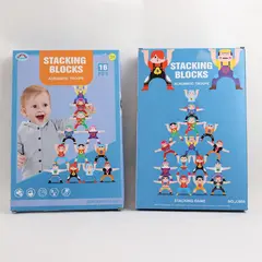 Jin Jin Zhi Xing JJ854 Lot of 2 Stacking Blocks Acrobatic Troupe Sets