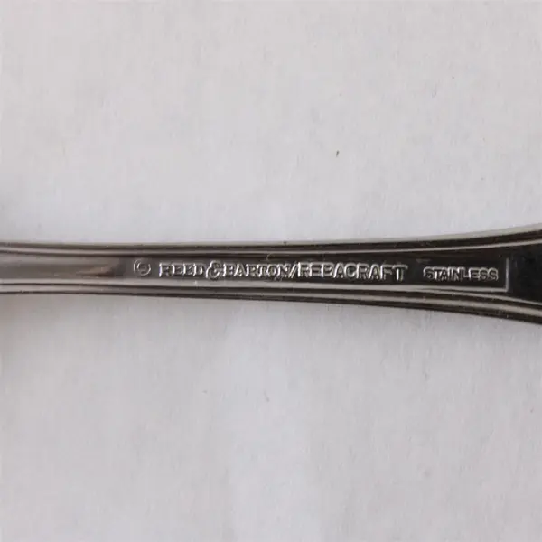 Lot of 2 Reed & Barton RDS23 Stainless Steel Teaspoons Rebacraft